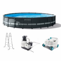 Intex 26333EH 20' x 48 Round Ultra XTR Frame Swimming Pool Set w/ Robot Vacuum