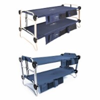 Disc-O-Bed XL Cam-O-Bunk and Youth Kid-O-Bunk Benchable Double Cot (2 Pack)