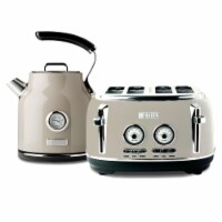 Haden Dorset 1.7 Liter Stainless Steel Electric Kettle w/ Dorset 4 Slice Toaster