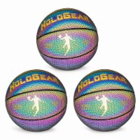 HoloGear Holographic Glowing Reflective Leather Basketball 28.5