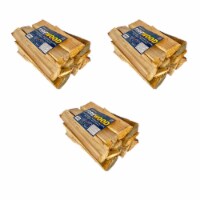 TimberTote Natural Hardwood Mix Firewood Bundle for Fireplace & Firepit (3 Pack)