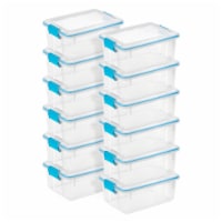 Rubbermaid Classic Clear 12 Quart Stackable Heavy Duty Plastic Storage Bins,  1 Piece - Fry's Food Stores