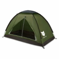 Night Cat Easy Setup Lightweight Waterproof Backpacking Tent, 1 Person, Green