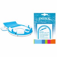Intex Inflatable Splash N Chill Island Raft Lounger & Wet Set Repair 6 Patch Kit