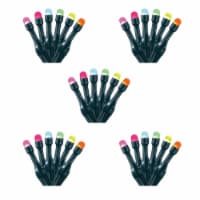 Home Heritage 7' Garland Style Holiday Lights, App Control, 40 RGB LEDs (5 Pack)