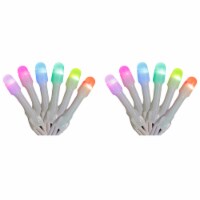 Home Heritage 7' Icicle Style Holiday Lights, App Controlled, 50 RGB LEDs 2 Pack