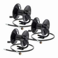 Apache Steel Pressure Washer Reel for 50 Foot Hose with Pump, Black (3 Pack)
