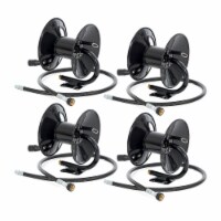 Apache Steel Pressure Washer Reel for 50 Foot Hose with Pump, Black (4 Pack)