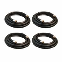 Apache 98108565 1 Inch Diameter 20 Foot Farm Fuel Transfer Hose, Black (4 Pack)