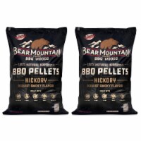 Bear Mountain BBQ All-Natural Hardwood Hickory Smoker Pellets, 40 Lb (2 Pack)