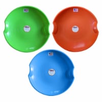 Paricon Flexible Flyer Flying Saucer Sled Combo Pack, 26 Inch, Green/Orange/Blue