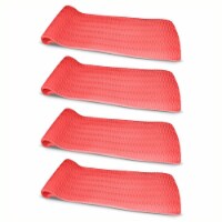 Vos 72  Soft Wavy Foam UV Chlorine Resistant Water Pool Float, Coral (4 Pack)