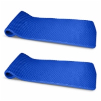 Vos 72  Soft Wavy Foam UV Chlorine Resistant Water Pool Float, Blue (2 Pack)
