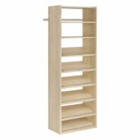 Easy Track Essential Shoe Tower Storage System and Organizer Kit, Honey Blonde