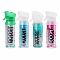 Boost Oxygen 3 Liter Pocket Sized Canned Oxygen Bottles w/Mouthpieces, 4 Flavors
