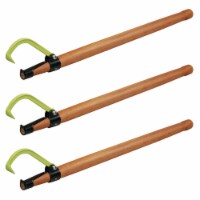 Timber Tuff TMW-30 4ft Wood Handle Logging Rolling Forestry Cant Hook (3 Pack)
