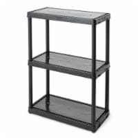 Gracious Living Light Duty Storage Shelving Unit Organizers, 3 Shelf (3 Pack)