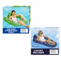 Aqua Zero Gravity Inflatable Comfort Swimming Pool Chair Lounge Float, Blue  Fern, 1 Piece - Kroger