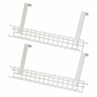 ClosetMaid Over the Door Durable Wire Rack for Hanging Storage, White (2 Pack)