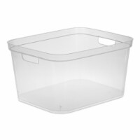 Sterilite 200 Quart Clear Stackable Latching Storage Box Container, Grey, 6  Pack, 6pk - Foods Co.