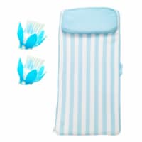 Magic Pool Fountain Water Fountain w/ Bulb (2 Pack) & Comfy Floats Sun Bed Float