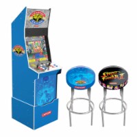 Arcade1Up Street Fighter II Champion Edition Arcade Game & Padded Stool, 2 Pack