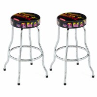 Arcade1UP Street Fighter II Adjustable Height Steel Padded Arcade Stool, 2 Pack