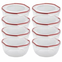 Sterilite 03426604 16 Cup Rectangle UltraSeal Food Storage Container, Red  16 Ct, 1 Piece - Kroger