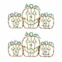 ProductWorks Pro Line LED Jack-O-Lanterns Halloween Yard Decoration (2 Pack)