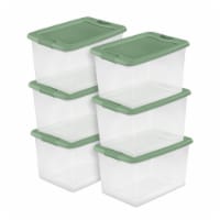 Sterilite Crisp Green 30-Quart Latching Stacker Box