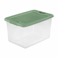 Sterilite 64 Qt Latching Plastic Holiday Storage Bin Clear