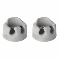 Bumbo Infant Soft Foam Floor Seat with 3 Point Adjustable Harness, Gray (2 Pack)