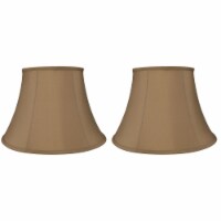 ALUCSET Royal Style Linen Lampshade for Table and Floor Lamps, Beige (2 Pack)