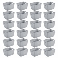 Sterilite 14 Lx8 H Woven Rectangular Tall Basket for Home Organization (24 Pack)