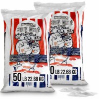 US Silica 50 Pound Bag Snow White Play Sand for Sand Tables, White (2 Pack)
