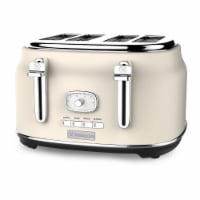 Toaster 4 Slice, Geek Chef Stainless Steel Extra-Wide Slot Toaster wit