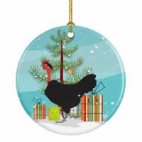 Caroline'sNaked Neck Chicken Christmas Ceramic Ornament