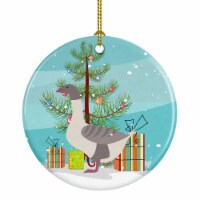 Caroline'sBuff Grey Back Goose Christmas Ceramic Ornament