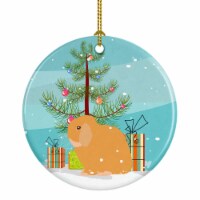 Caroline'sHolland Lop Rabbit Christmas Ceramic Ornament