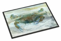 Carolines Treasures SC2002MAT Crab a leg up Watercolor Doormat 18x27