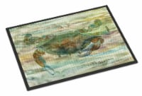 Carolines Treasures SC2015MAT Crab a leg up Sunset Doormat 18x27