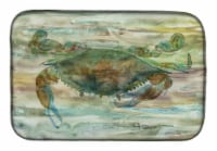 Carolines Treasures SC2015DDM Crab a leg up Sunset Dish Drying Mat