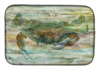 Carolines Treasures SC2015DDM Crab a leg up Sunset Dish Drying Mat