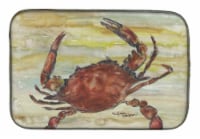 Carolines Treasures SC2022DDM Cooked Crab Yellow Sky Dish Drying Mat