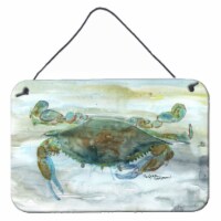 Carolines Treasures  SC2002DS812 Crab a leg up Watercolor Wall or Door Hanging P
