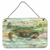 Carolines Treasures  SC2015DS812 Crab a leg up Sunset Wall or Door Hanging Print