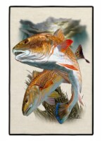 Carolines Treasures JMA2007JMAT 24 x 36 in. Red Fish Indoor or Outdoor Mat