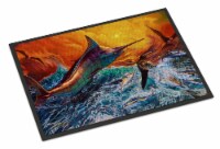 Carolines Treasures JMA2012JMAT Reflective Chaos Blue Marlin Doormat 24x36