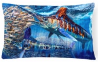 Carolines Treasures  JMA2008PW1216 White Night White Marlin Canvas Fabric Decora