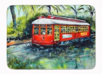 Carolines Treasures  MW1278RUG Little Red Street Car Machine Washable Memory Foa
